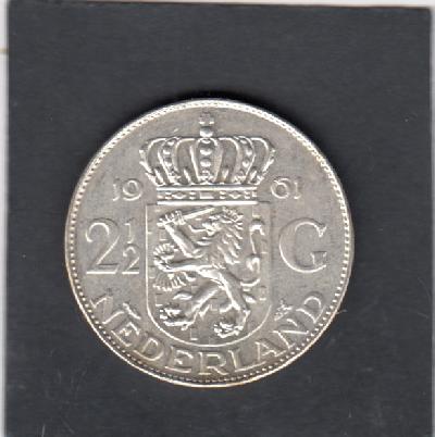 Beschrijving: 2 1/2 Gulden JULIANA 